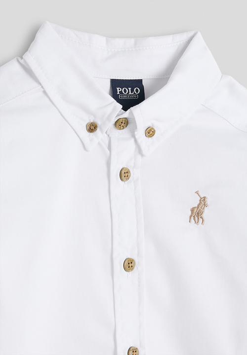 POLO - Boys Nicholas Ls Shirt - White