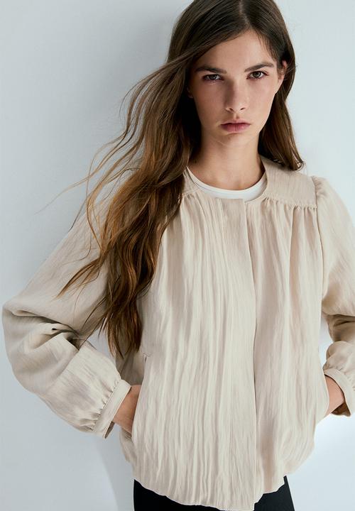 H&M - Oversized twill jacket - beige