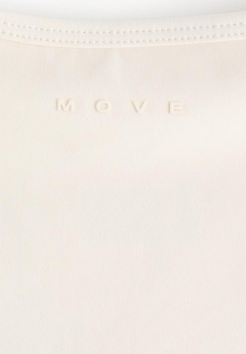 H&M - Sports vest top with sculptmove™ - ivory