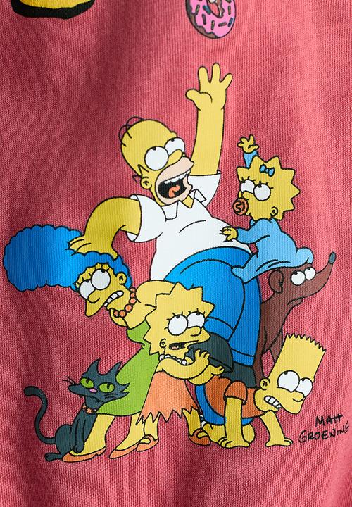 H&M - Printed t-shirt - red/the simpsons