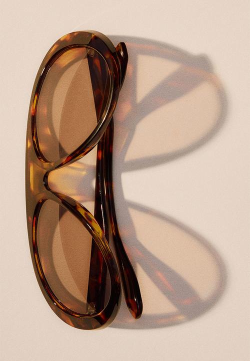 H&M - Aviator-style sunglasses - brown/tortoiseshell pattern