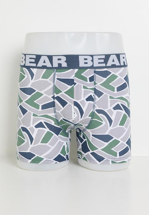 Bear - 3Pk Fashion Bodyshort - Blue Multi