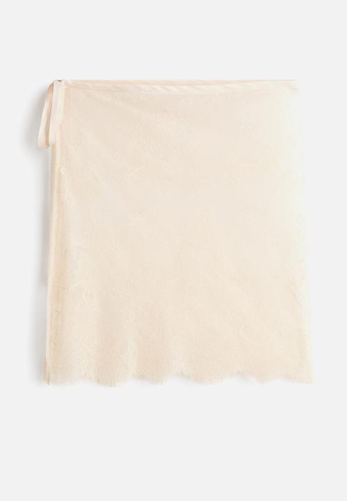 H&M - Lace hip scarf - light beige