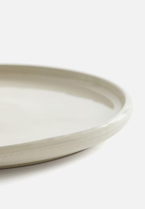 H&M - Stoneware dinner plate - white