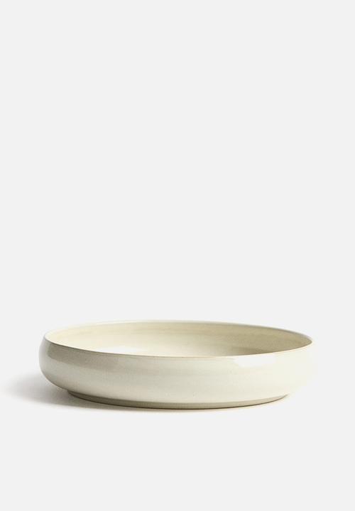 H&M - Reactive-glaze soup plate - light beige
