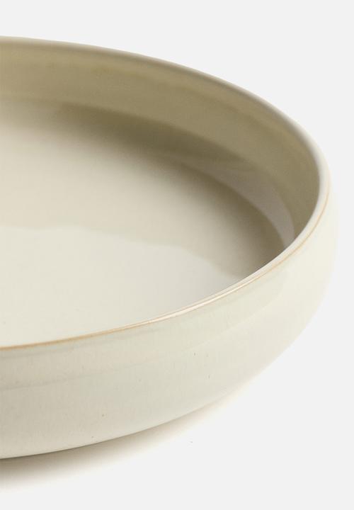 H&M - Reactive-glaze soup plate - light beige