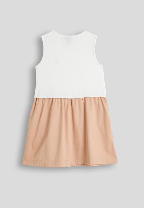 POLO - Girls Aurora Combo Dress - Pink