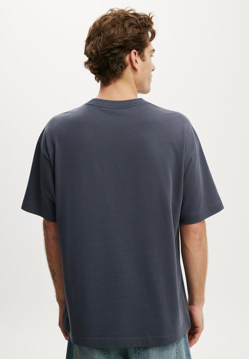 Cotton On - Box Fit T-shirt - Denim Blue