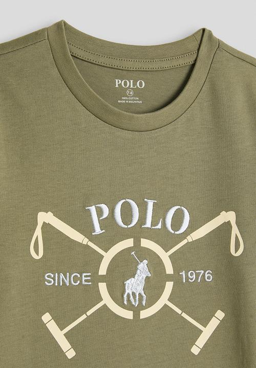 POLO - Boys Luke Polo Stick Ss Tee - Olive