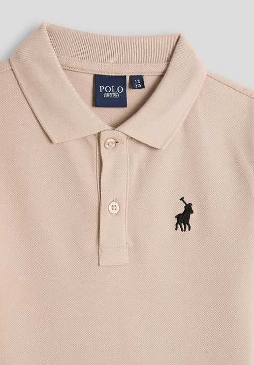 POLO - Boys Austin Ss Golfer - Mushroom