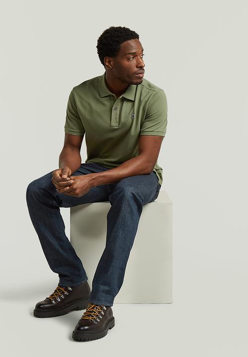 G-STAR - Dunda slim polo s\s- four leaf clover