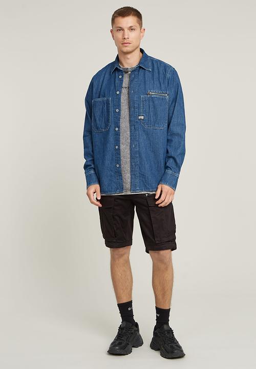 G-STAR - Rovic Zip Regular Short - Dk Black