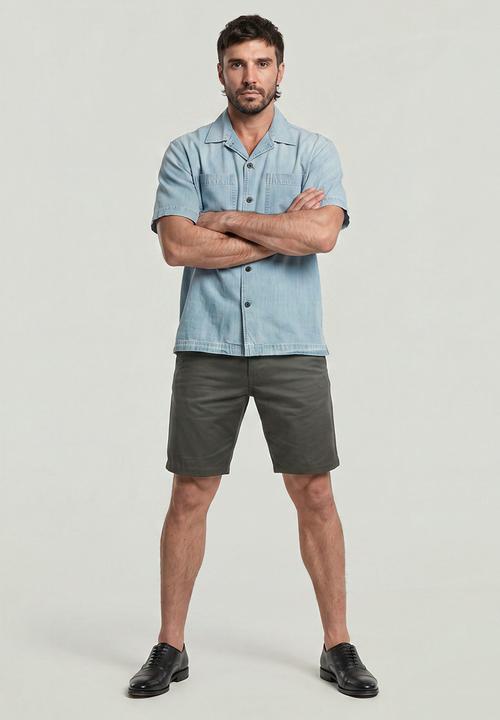 G-STAR - Bronson 3.0 Slim Chino Short - Asfalt