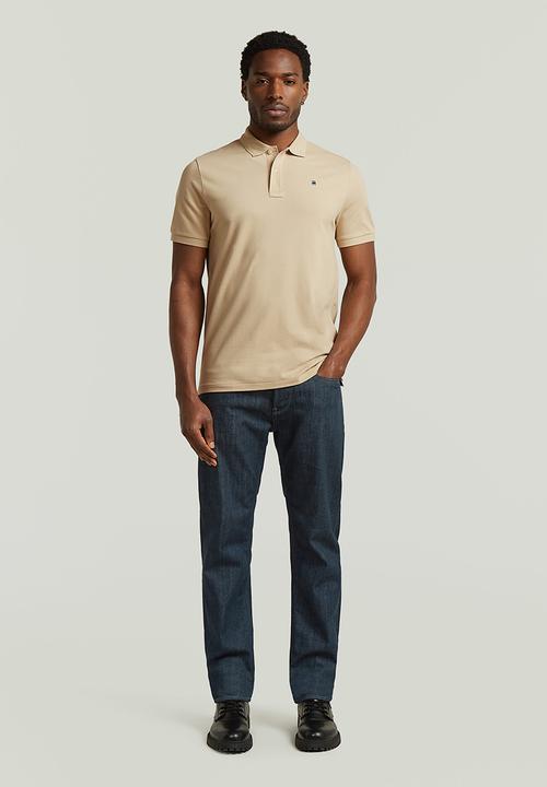 G-STAR - Dunda slim polo s\s - cream