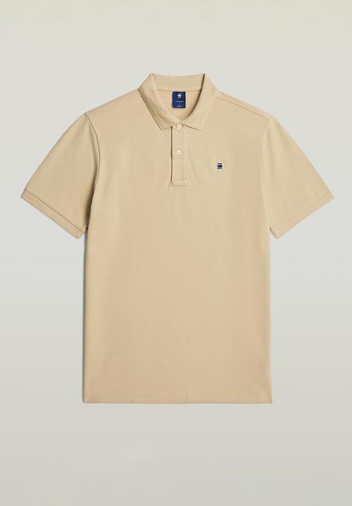 G-STAR - Dunda slim polo s\s - cream