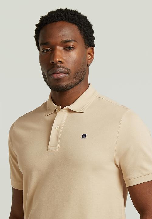 G-STAR - Dunda slim polo s\s - cream