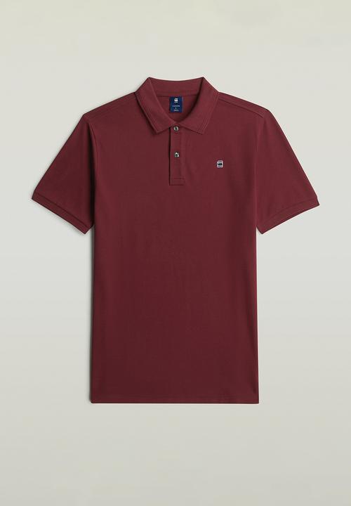 G-STAR - Dunda slim polo s\s - port red