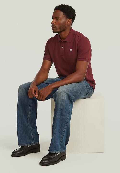 G-STAR - Dunda slim polo s\s - port red