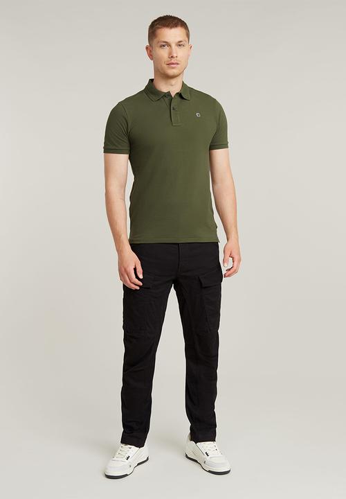 G-STAR - Dunda slim polo s\s - dk moss