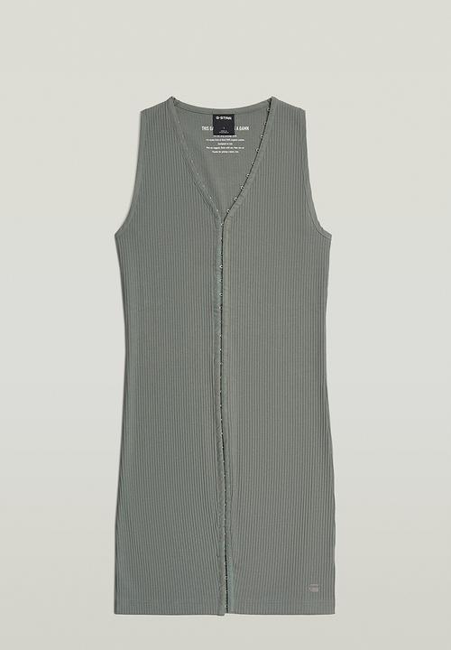 G-STAR - Hook & eye slim rib r t dress wmn - orphus