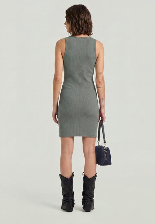 G-STAR - Hook & eye slim rib r t dress wmn - orphus