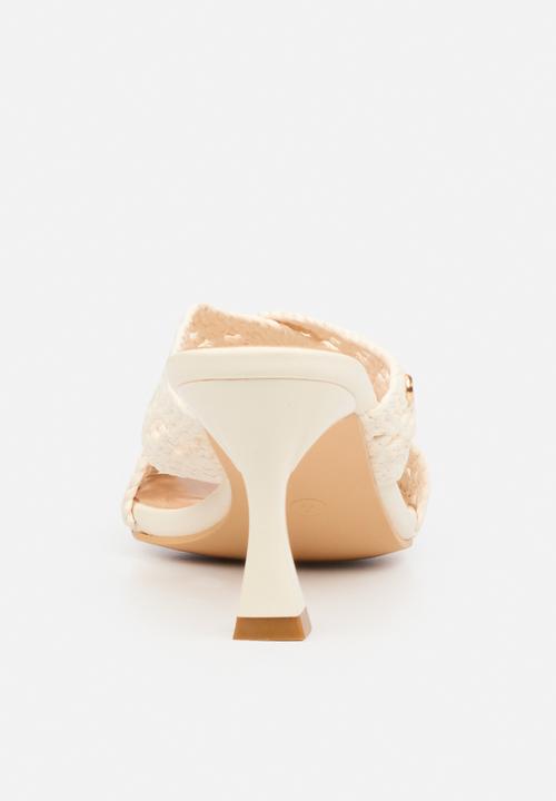 Miss Black - Kelsey 3 macrame heel - ivory