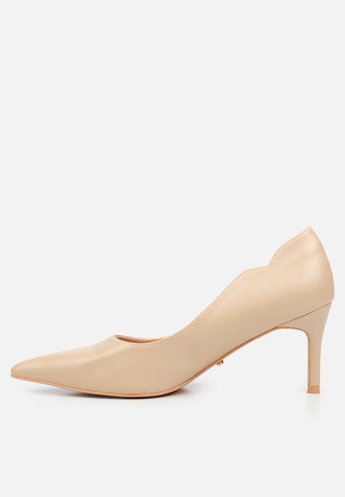 Miss Black - Nola 6 classic scallop heel - natural