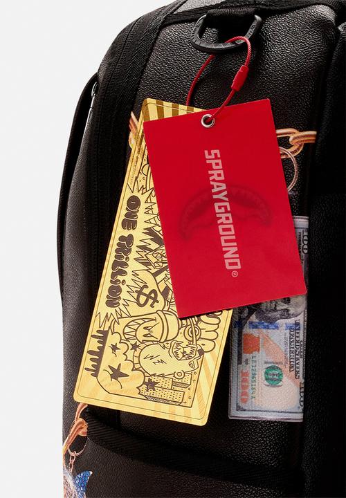 Sprayground - Printed Hanging Stuff Backpack - Black Multi