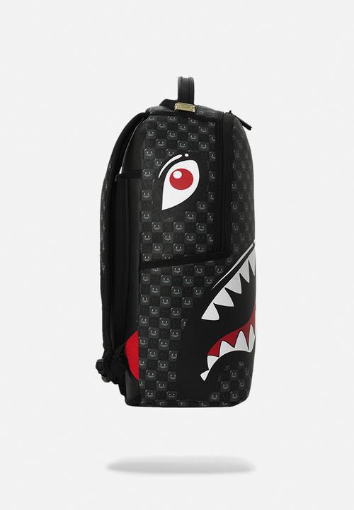 Sprayground - Sharks In Paris Bubbly Black Check Backpack - Black