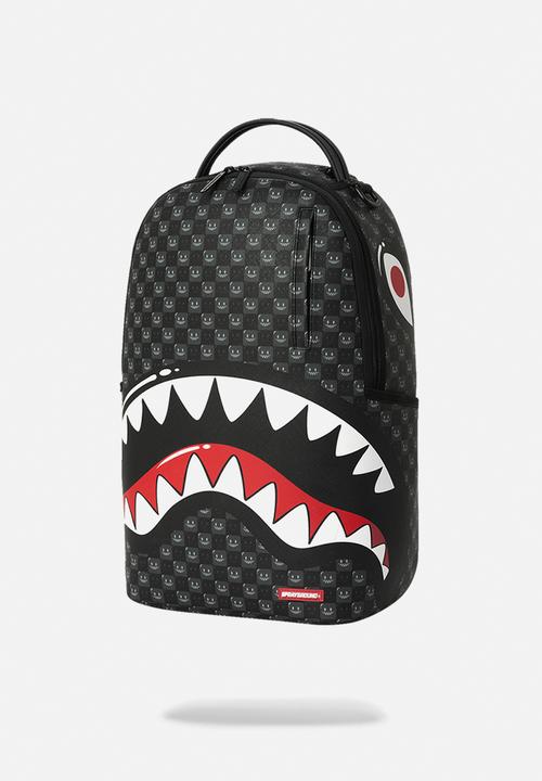 Sprayground - Sharks In Paris Bubbly Black Check Backpack - Black