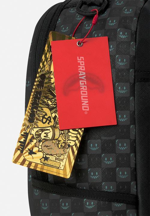 Sprayground - Sharks In Paris Bubbly Black Check Backpack - Black