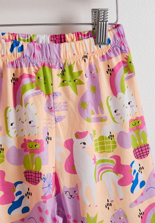 Pop Candy - Unicorns aop set - pale yellow