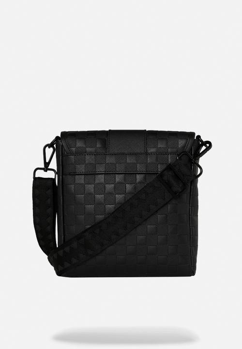 Sprayground - Raised Check Messenger Sling - Black