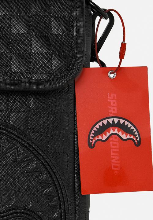 Sprayground - Raised Check Messenger Sling - Black