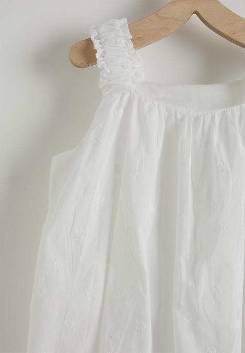 Pop Candy - Top and jeans - white & blue