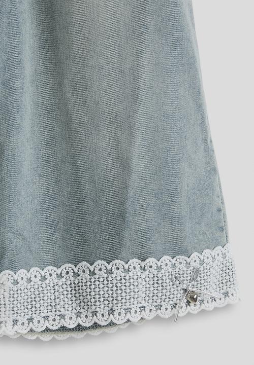 Pop Candy - Top and jeans - white & blue