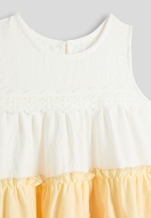 Pop Candy - Tiered tent dress - yellow multi