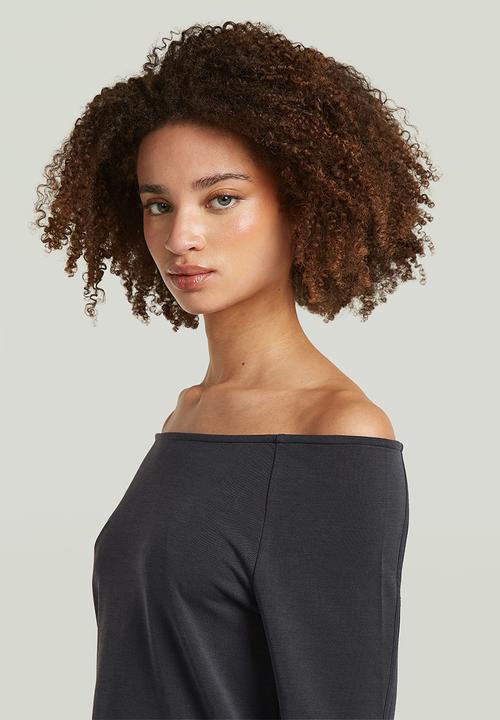 G-STAR - Flowy open neck t l\s wmn - dk legion blue