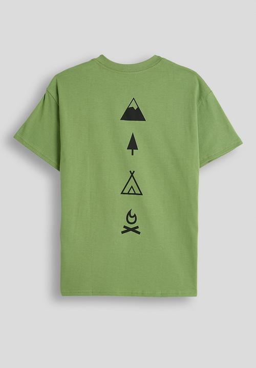 Pop Candy - Tween boys drop shoulder tee - sage