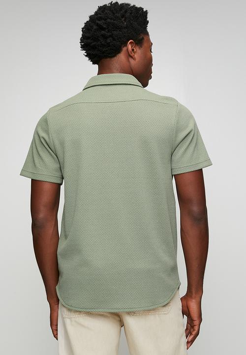 Brave Soul - SHORT SLEEVE  CADBY - WASHED SAGE