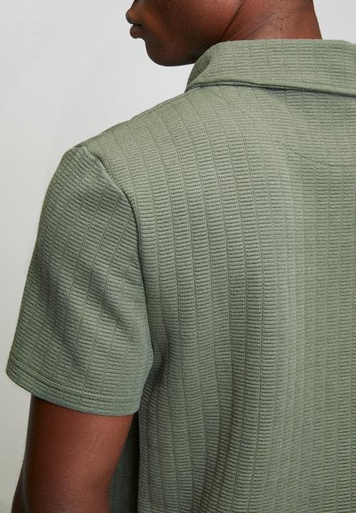 Brave Soul - COLLARED NECK GOLFER - WASHED SAGE