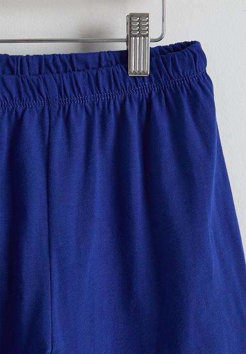 Pop Candy - Tee & shorts - blue & dark blue