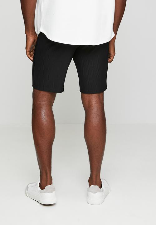 Brave Soul - SHORTS WITH SIDE ENTRY POCKETS - JET BLACK