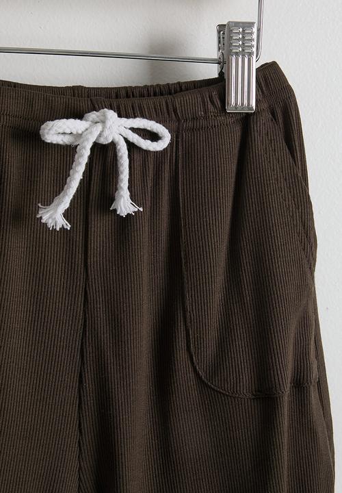 Pop Candy - Tee & shorts - coffee