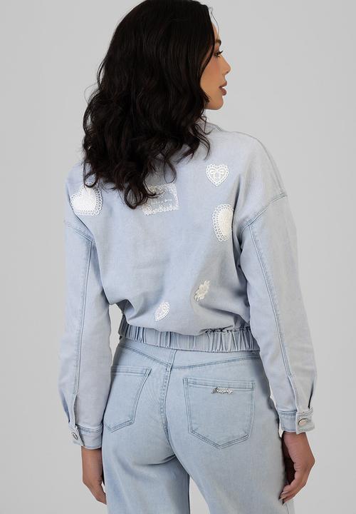SISSY BOY - Kiera Denim Bomber Jacket - Light Vintage