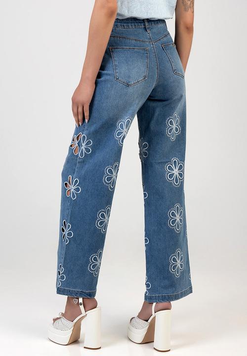 SISSY BOY - Belen Wide Leg Jeans - Medium Vintage