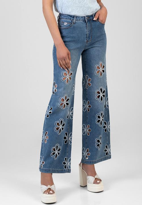 SISSY BOY - Belen Wide Leg Jeans - Medium Vintage