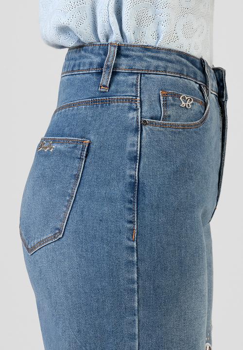 SISSY BOY - Belen Wide Leg Jeans - Medium Vintage