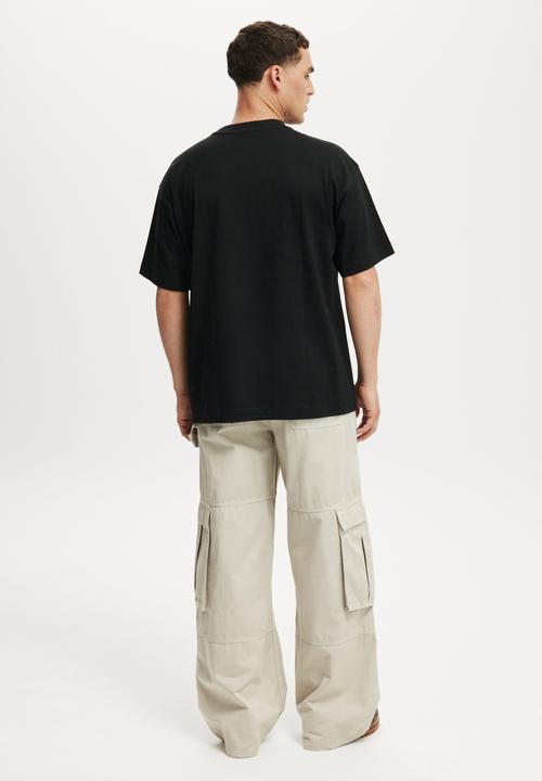 Cotton On - Super Baggy Cargo Pant-Dark Brown Camo