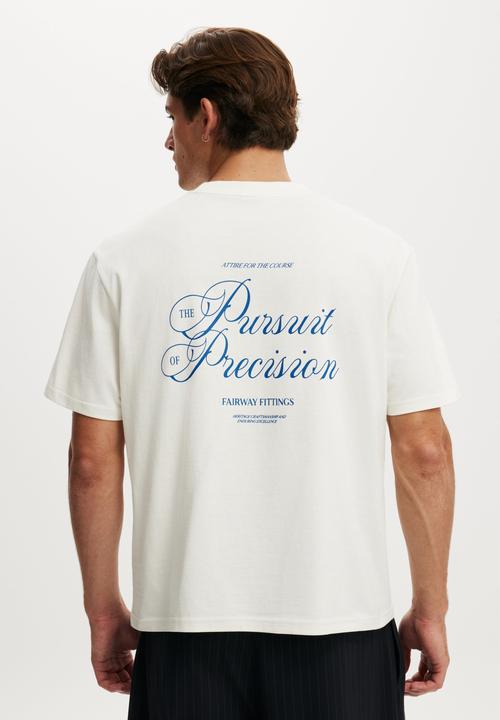 Cotton On - Everyday Fit Graphic T-Shirt-Vintage White / Pursuit